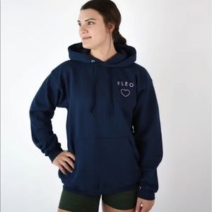Fleo Good Heart Hoodie Navy